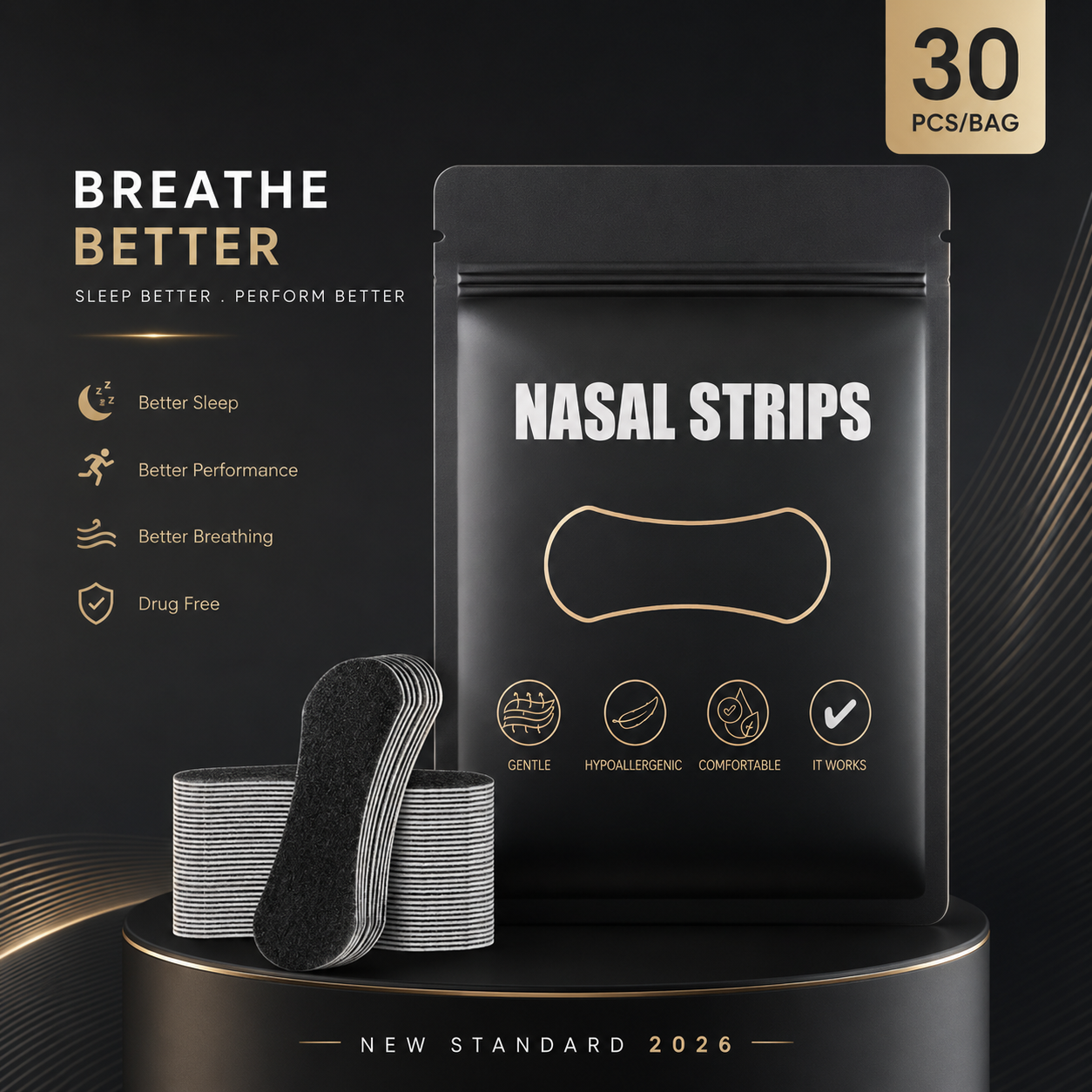 Bandelettes nasales respiratoires