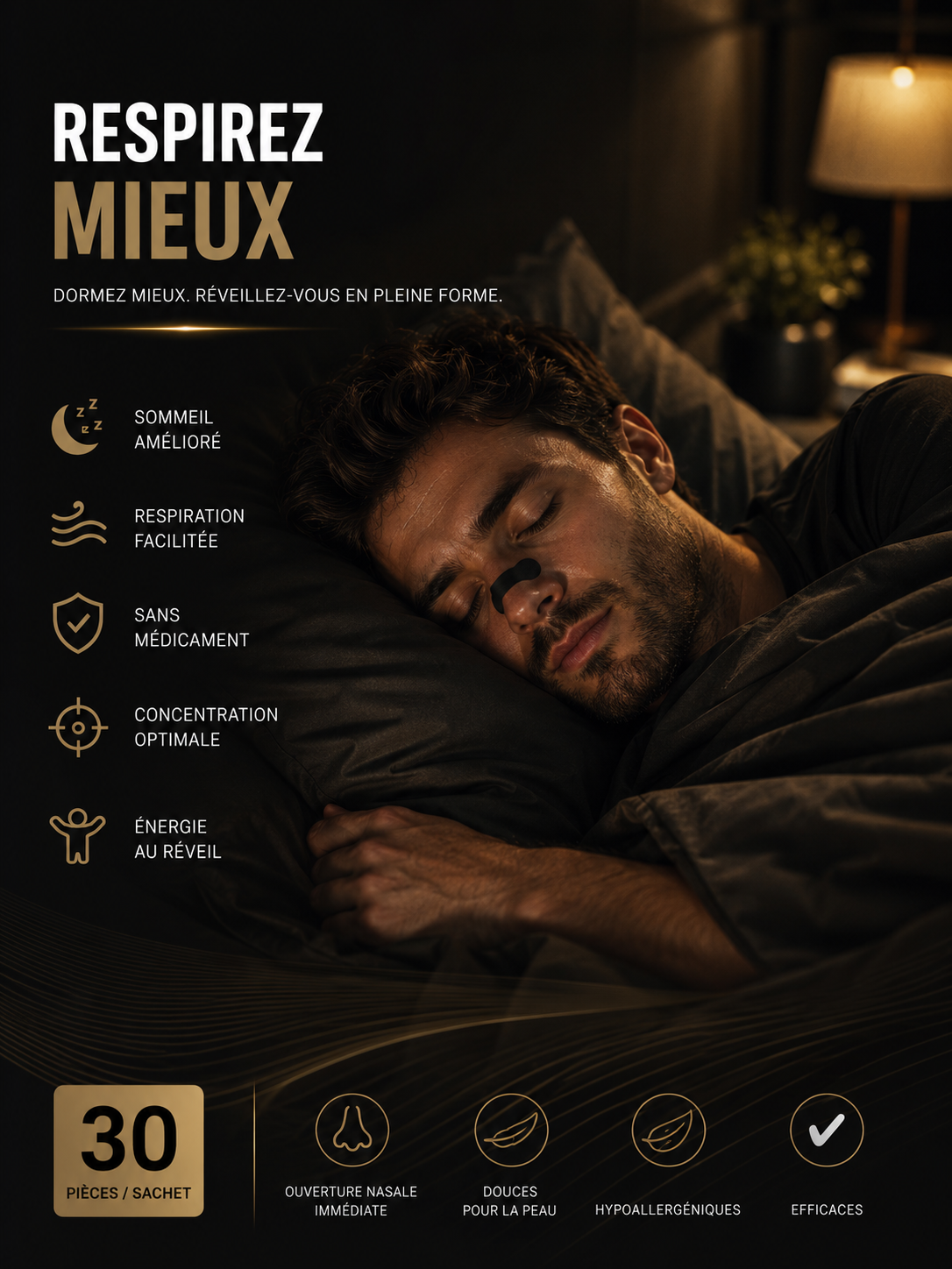 Bandelettes nasales respiratoires